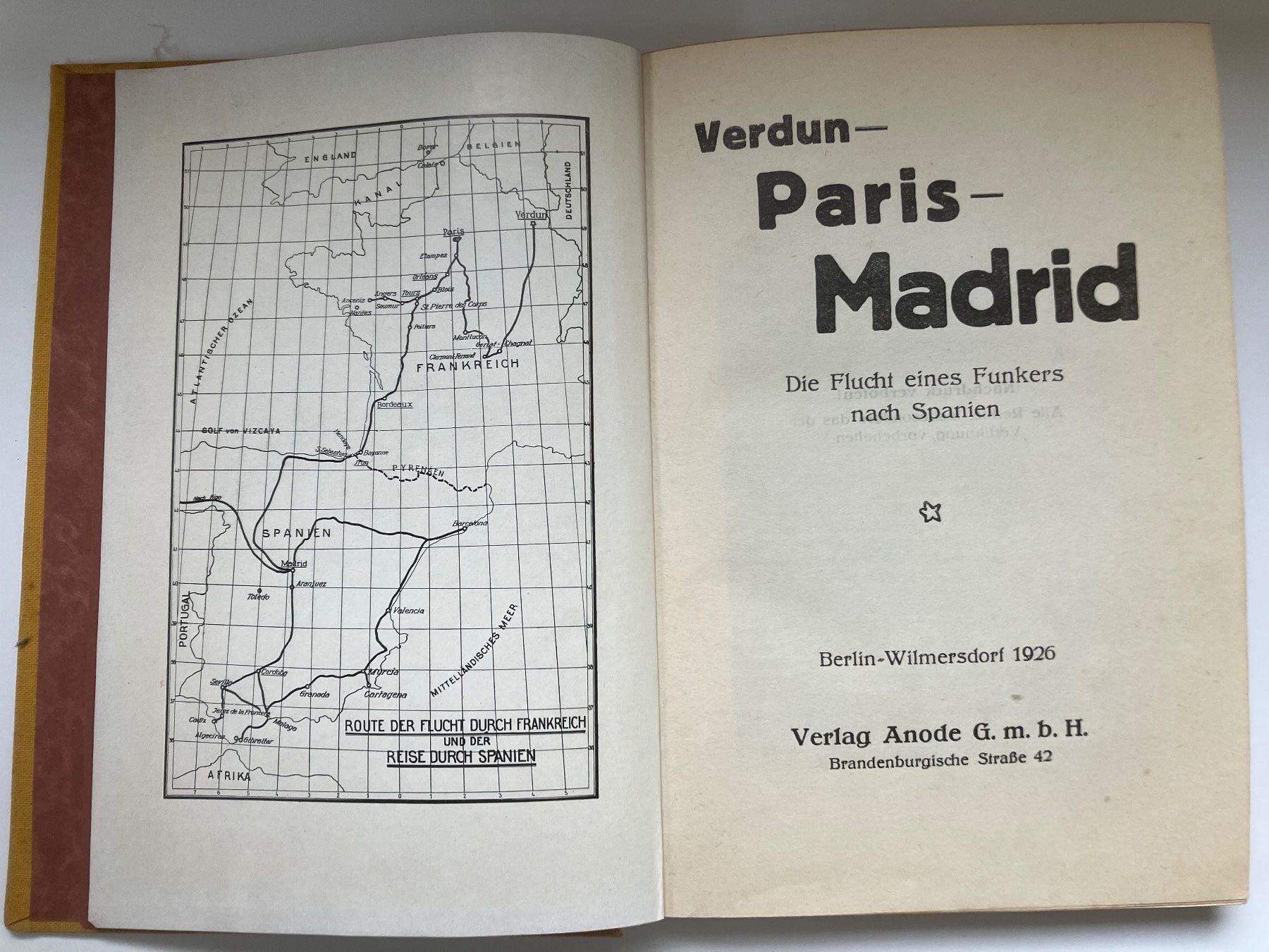 Libri: E.Schlesinger Verdun-Paris-Madrid  Als blinder Passagier – Usato da ZUERICH venduto da Carolus1 2