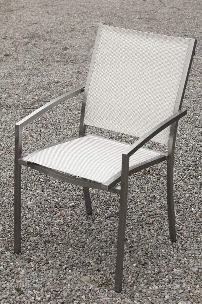 Gartenstühle: Gartenstuhl Edelstahl mA weiss – Neu und originalverpackt aus Lyss von Ursprung1