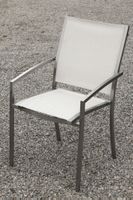Gartenstuhl Edelstahl mA weiss