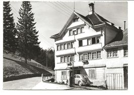 Walzenhausen (AR) Pension Moos - Tanksäule - VW-Käfer - 1951