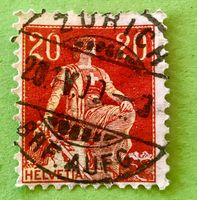  Nr.108 Sitzende Helvetia mit Schwert GESTEMPELT    