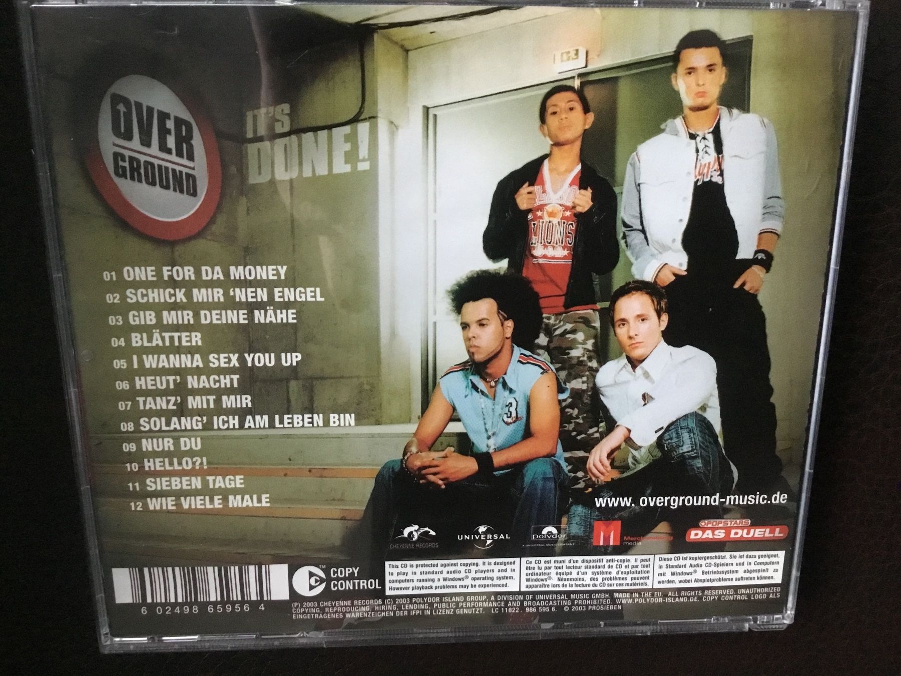 CD: Overground - It's Done! CD Album -  o – Usato da Thierachern venduto da sweden08 1