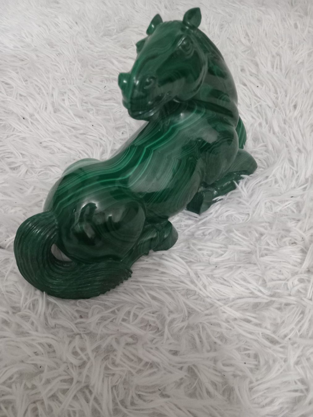 Sculptures & Statues: Statue Cheval en malachite – D'occasion à Genève par GenevaLuxury 4