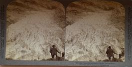 Vintage Stereofoto, Grindelwald Gletscher, Underwood, 1900