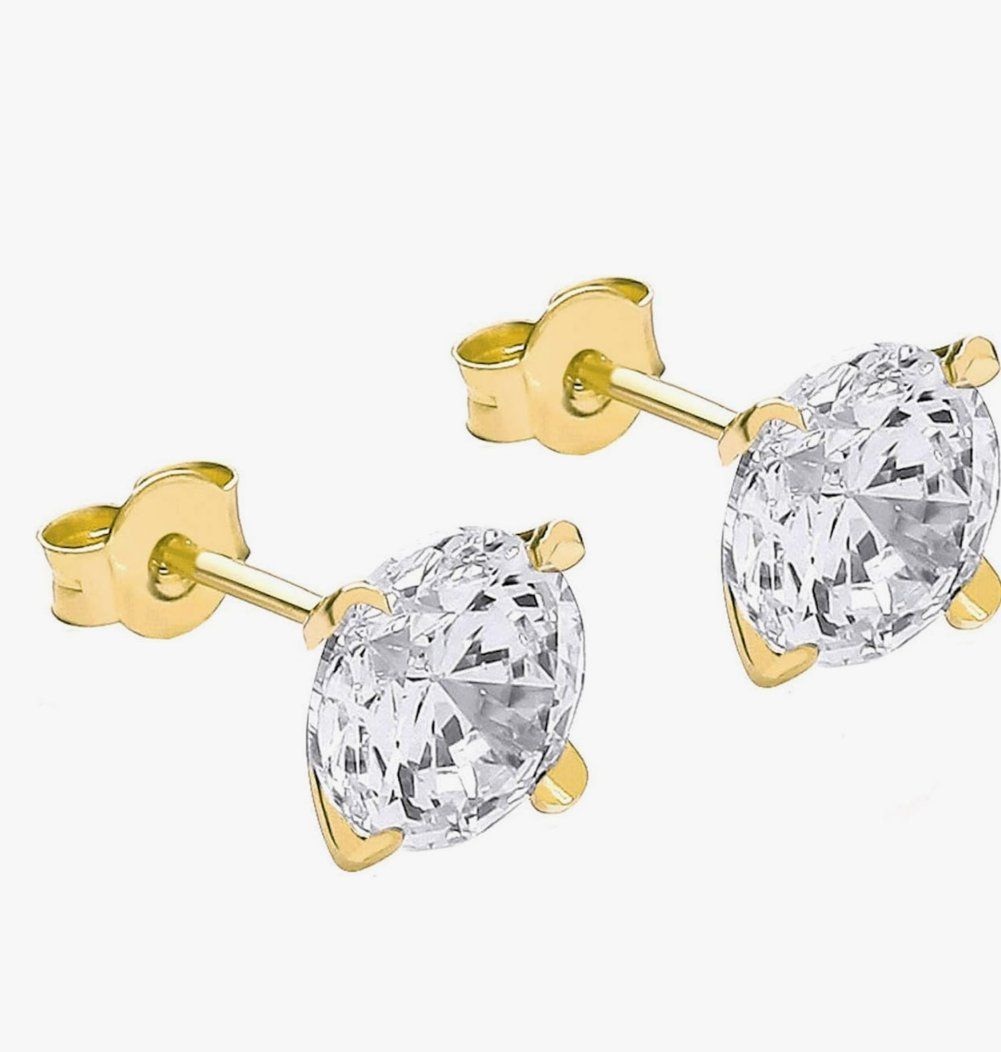 Orecchini pendenti & Orecchini a lobo: 9karat Ohrstecker mit Edelstein – Nuovo e nell'imballaggio originale da Hemmental venduto da Zirconwelt 2