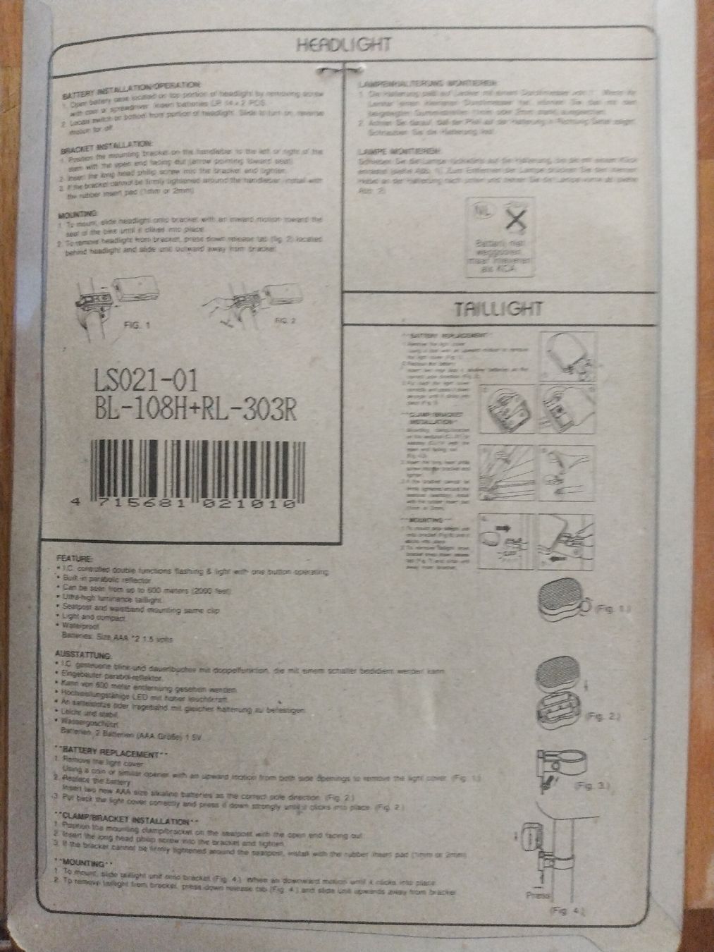 Smart Ersatzteile: Fahrradlicht Set: Smart Halogen Lampe, neu & originalverpack – Neu und originalverpackt aus Willisau von dan_qdp9 1