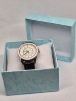Vintage Georges Rech Uhr, schwarzes Lederarmband!