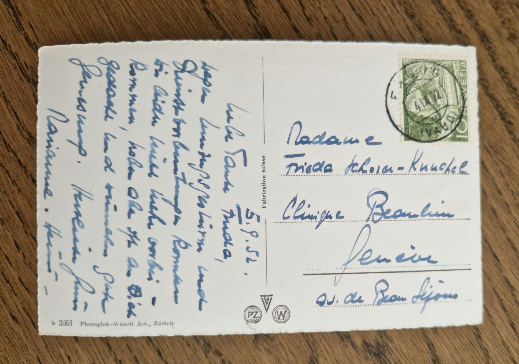 Cartoline postali: Murten Hauptstrasse 1952 – Usato da Ebikon venduto da Donar50 1