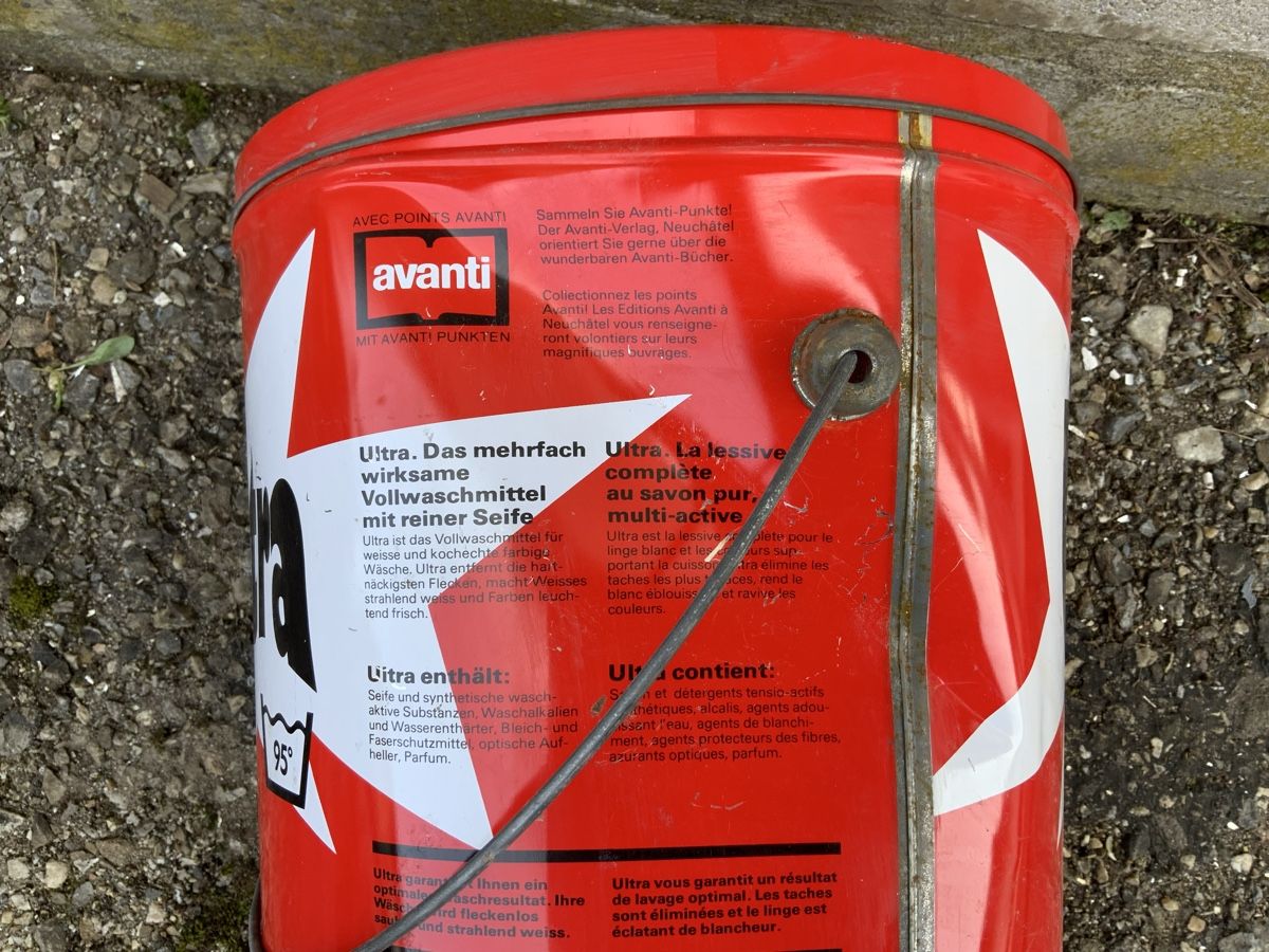 Sonstiges für Haushalt & Wohnen: Vintage Ultra Waschmittel Eimer, Metall Deko – Gebraucht aus Erlach von silvia3235 6