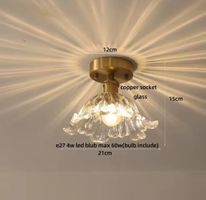 Plafonnier en verre Style Tiffany nordique moderne