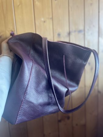 Elegante Tragetasche aus echtem italienischem Leder