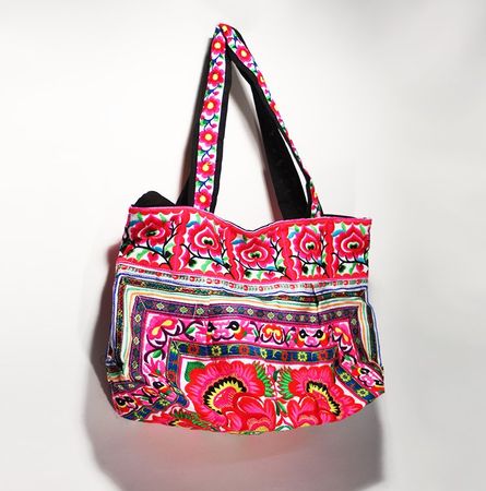 THAILAND Chiang Mai Ethno Boho Tasche Stickereien