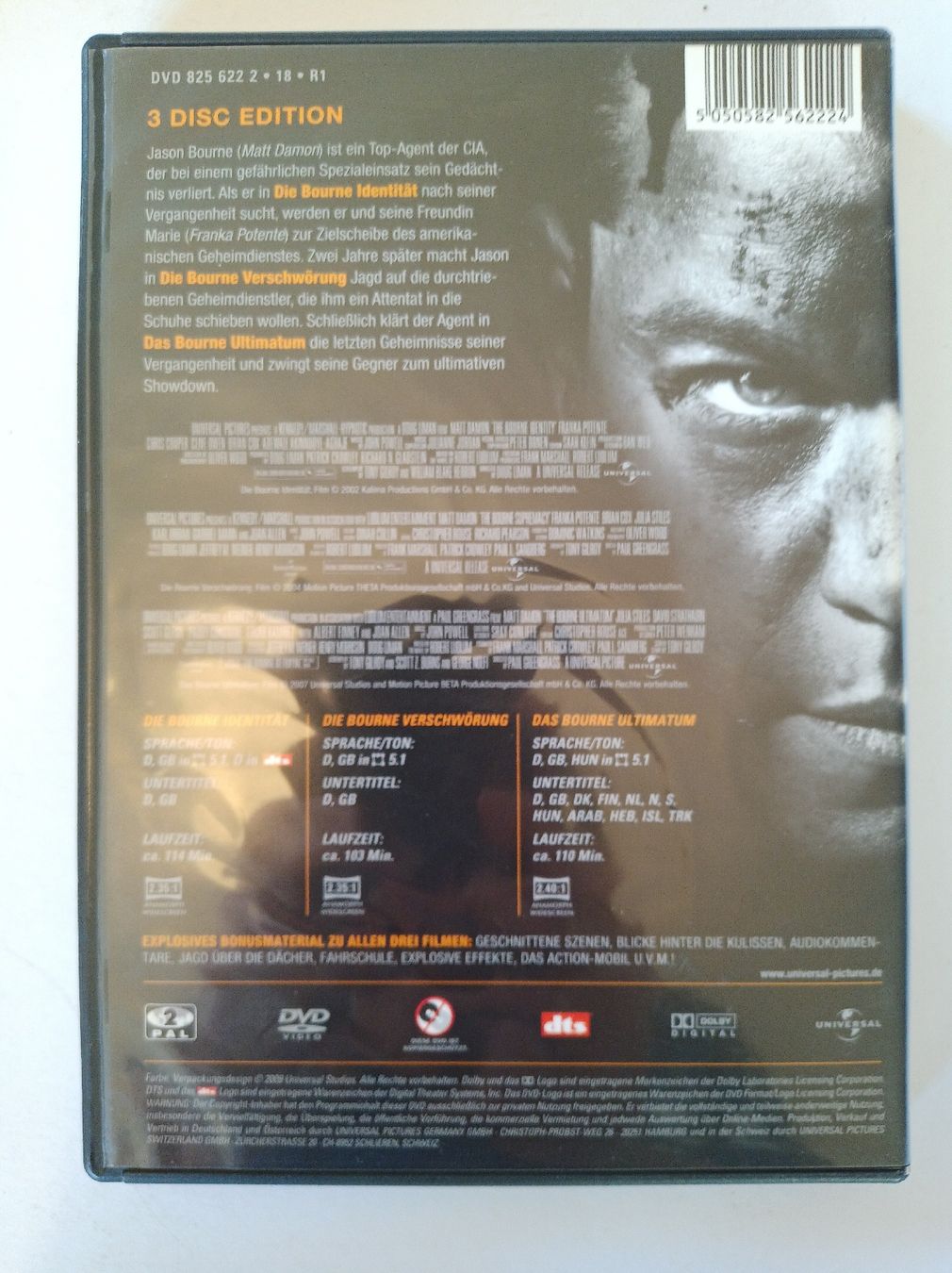 Tutti i DVDs: Die Ultimative Bourne Collection - 3-Disc Edition – Usato da Tann venduto da Veebee6 1