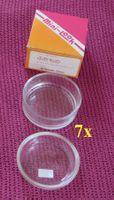 7 Glasdosen mit Deckel, für Glasritzen
