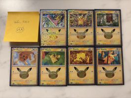 30th anniversary - Pikachus inkl. Kanda  and Komiya - ab 1.-