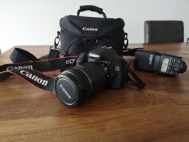 Canon EOS 600D inkl. Blitz, 2 Akkus sowie Tasche