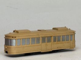 GB- Wiking Strassenbahn beige unverglast Bastelmodell