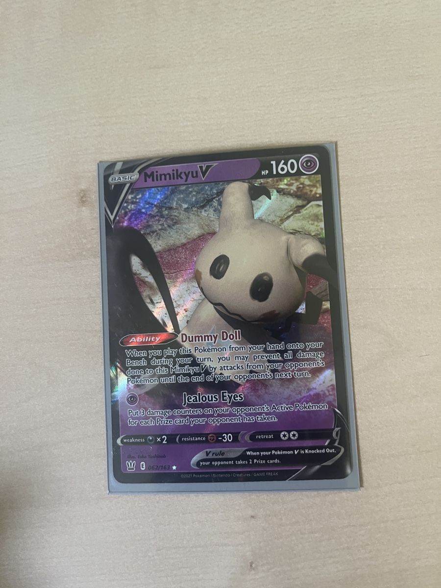 Pokémon Carte collezionabili: Mimikyu v / Mimigma V (BST 62) – Nuovo (secondo la descrizione) da St. Niklaus VS venduto da tru_vj5x