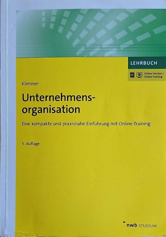 Bücher: Unternehmensorganisation – Gebraucht aus Zürich von Pamwen