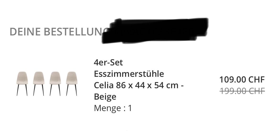 Sedie: 4 Esszimmerstühle - neu ab CHF 1.00 – Usato da Baar venduto da Lila2006 3