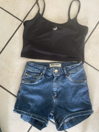 Tally Weijl Jeansshorts Gr. 34 & Top S Sommer-Set!