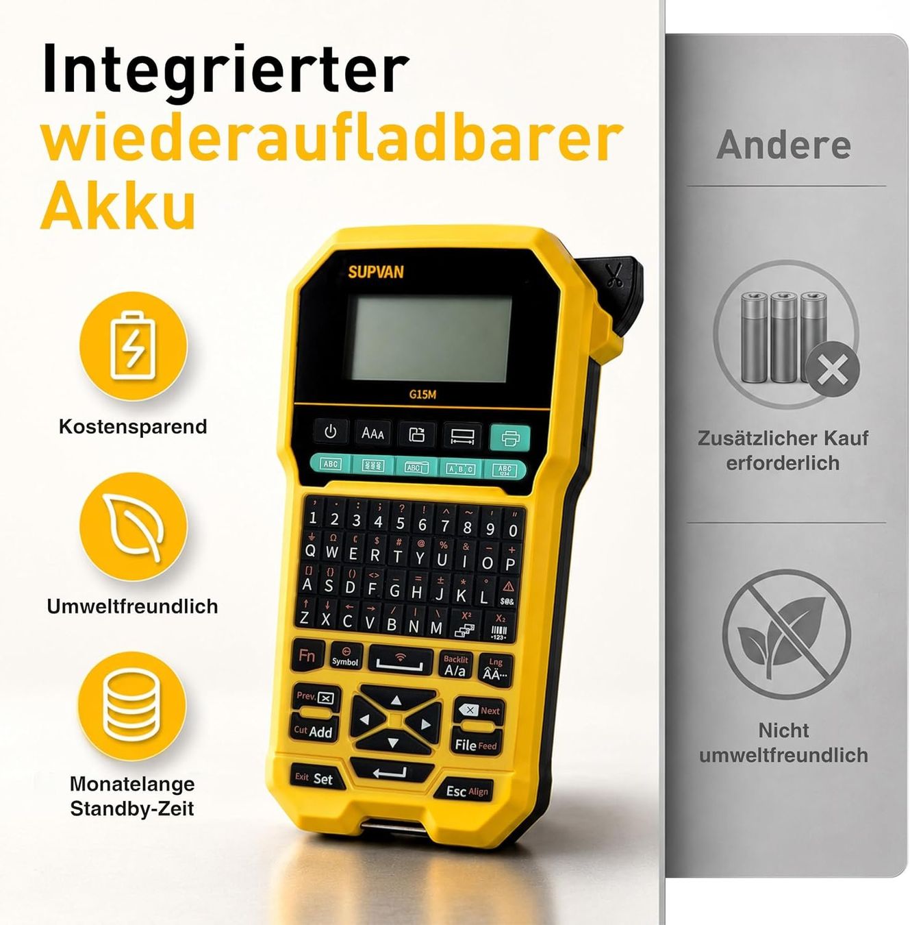 Stampanti: Beschriftungsgerät G15M Bluetooth 4 Rollen – Nuovo e nell'imballaggio originale da Suhr venduto da SchnapperCH 2