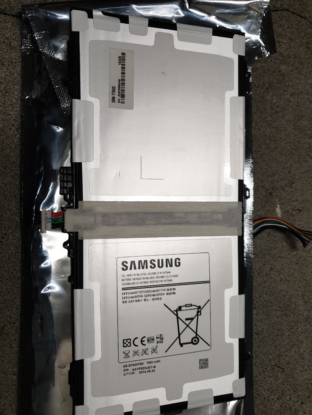 Samsung Batterie: Samsung Galaxy Tab S 10.5" Akku ? – Difettoso da Ittigen venduto da Ziok187