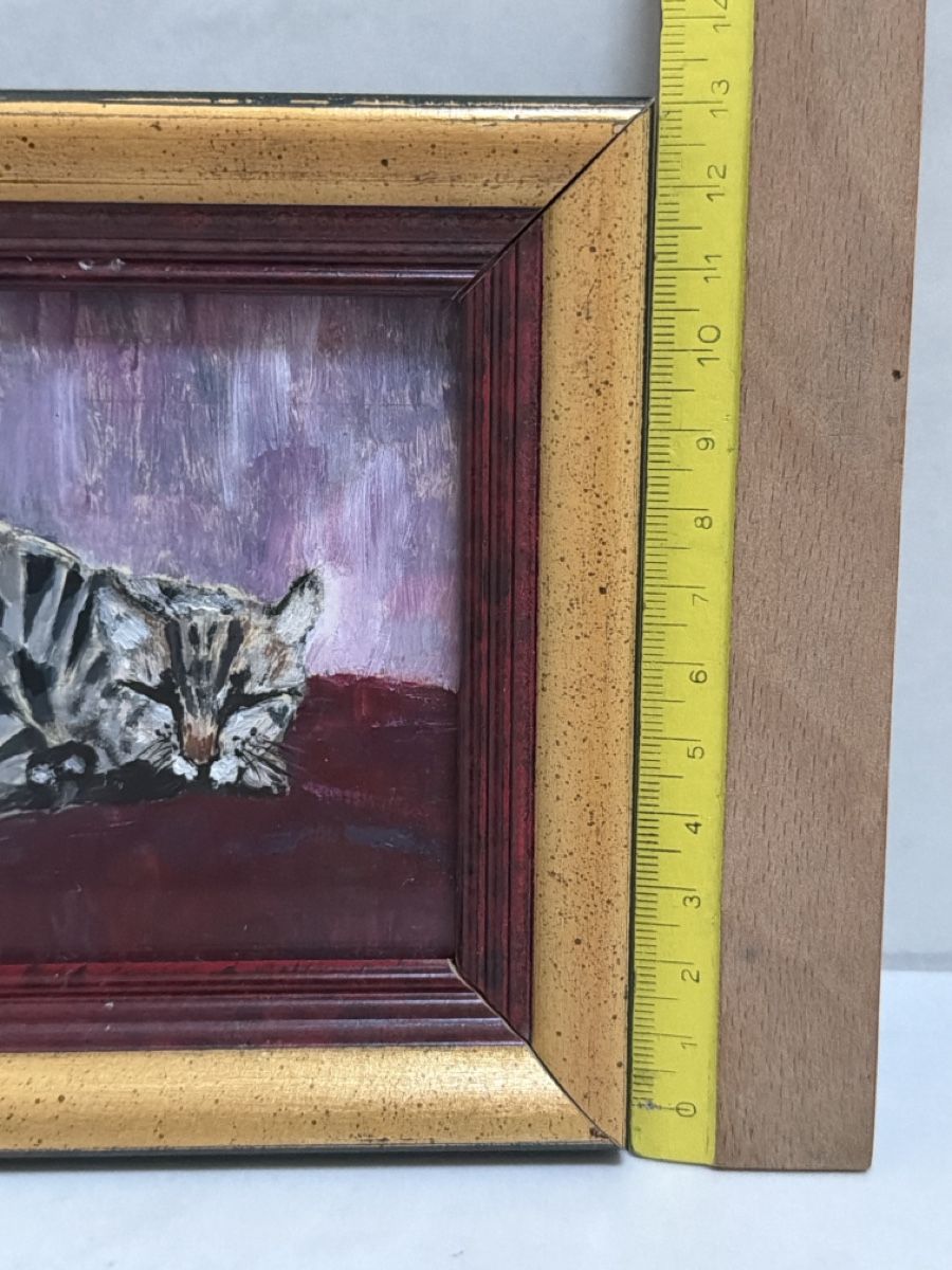 Tableaux: Gemälde, Katze, klein. – D'occasion à Biberist par Momo33 5