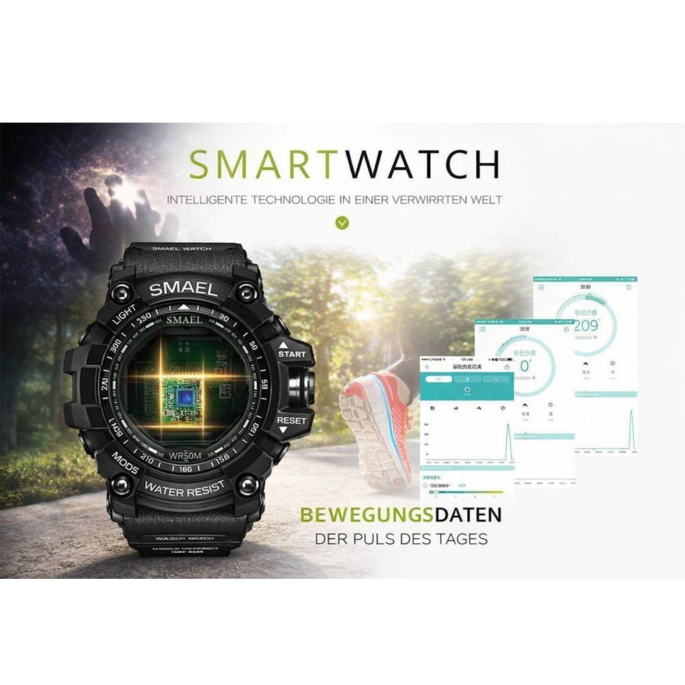 Smartwatch: Smartwatch Shock Sport Uhr LED Bluetooth G-Shock – Nuovo e nell'imballaggio originale da Chiasso venduto da online.shop 6