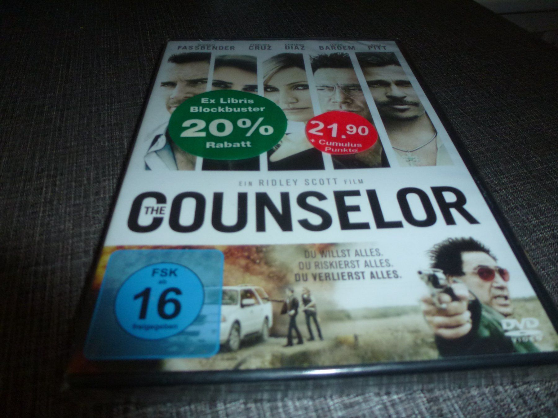 Tutti i DVDs: The Counselor DVD NEUWARE – Nuovo e nell'imballaggio originale da Olten venduto da Disc-Verkauf