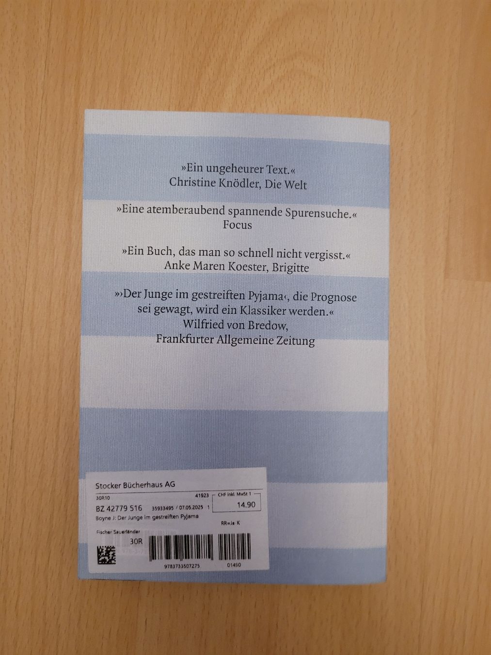 Bücher: John Boyne: Der Junge im gestreiften Pyjama – Gebraucht aus Perlen von Safari_23 1