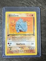 Carte Pokémon - Rhinocorne - JU 61 - 1st ED - FR