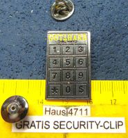 GOTTHARD " DIAL HART " MUSIC SSCHWEIZ PIN GEPRÄGT SILBRIG