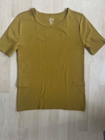 J. Crew: neues T-Shirt, Halbarm, khaki, M 38 40