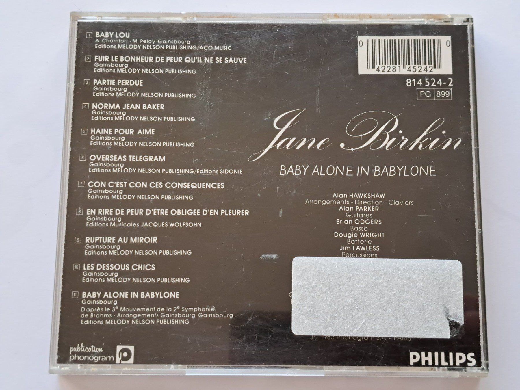 CD: Cd Jane Birkin - Baby Alone in Babylone – Usato da Pully venduto da bro_n52j 1