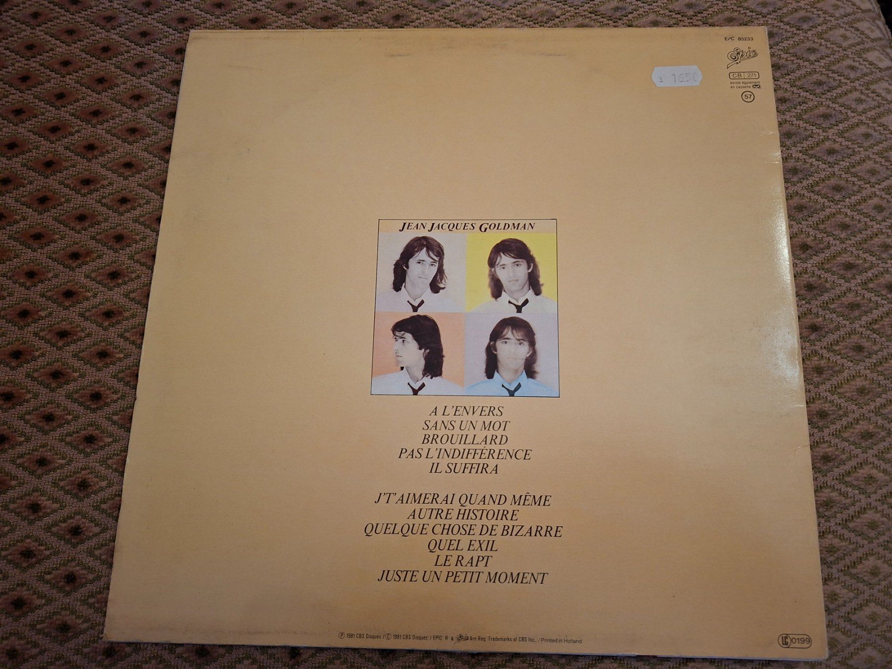 Schallplatten: Jean - Jacques Goldman - 1981 – Gebraucht aus Bernex von Wannabehasbeen01 1