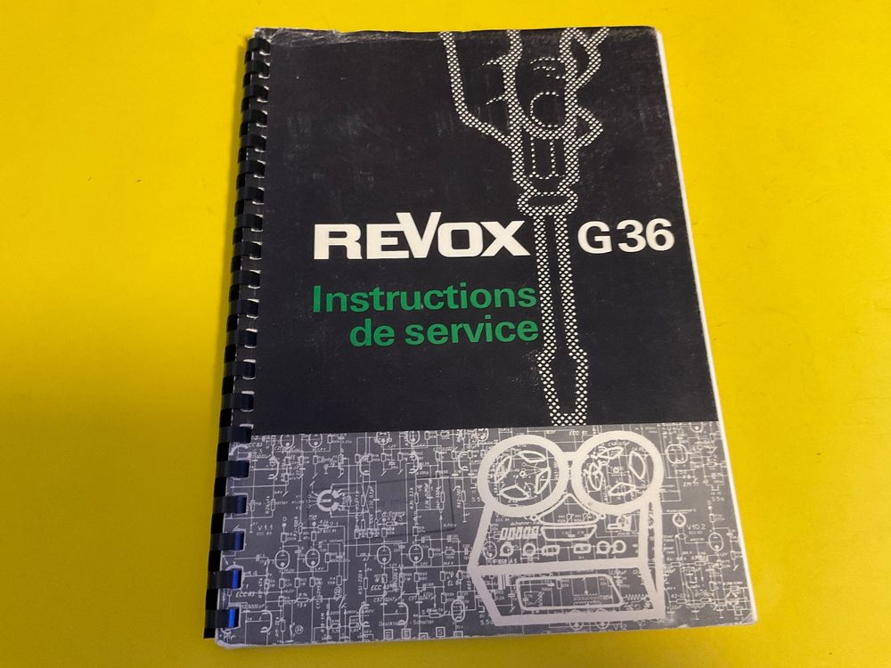 Pièces Détachées Revox G36 - Magnétophone Vintage Suisse - Commande D'entrée Bandes