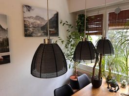 Lucide NEWPORT Pendelleuchte 3-flammig  schwarz
