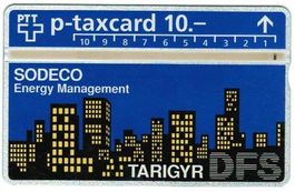 Taxcard 307L_90562 Sodeco 10Fr 750 Ex gebraucht
