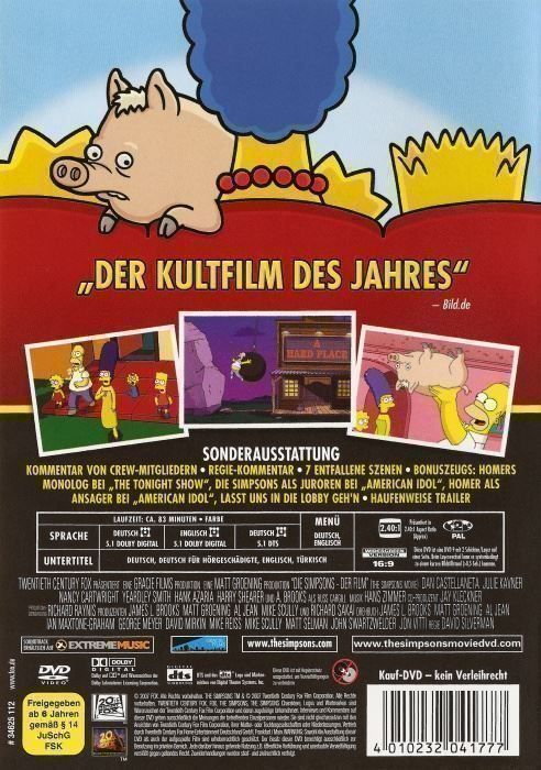 Tutti i DVDs: Die Simpsons - Der Film – Nuovo (secondo la descrizione) da Volketswil venduto da Fraese1 1