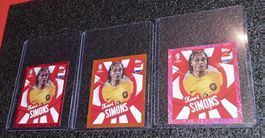 3 Topps Euro 2024 Sticker Xavi Simons Orange Pink Logo Foil