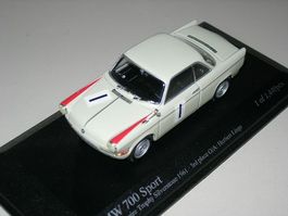 BMW 700 Sport B.E.T. Silverstone 1961 N°1 * Minichamps 1:43