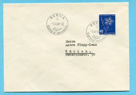FDC Pro Juventute - Einzelfrankatur mit ital. Stempel