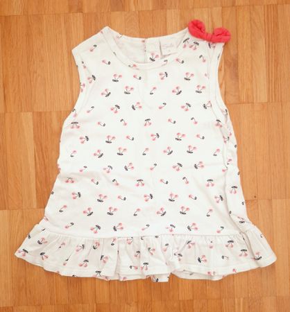 🌿❤️ Kleid/Shirt mit Schösschen Gr. 98 🍒 Top-Zustand 🍒