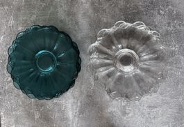Glastellerset Vintage 60er Jahre