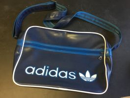 ADIDAS Vintage Sport Tasche 70er Jahre Style blau