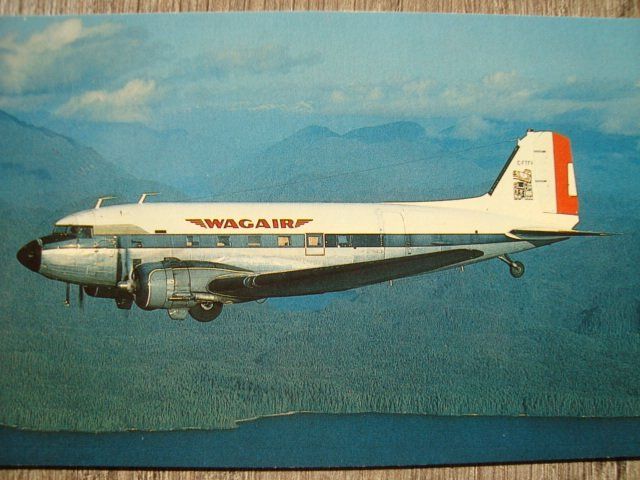 Cartoline postali: WAGAIR / Waglisla Air DC-3 C-FTFV – Nuovo e nell'imballaggio originale da Thun venduto da Abigboss