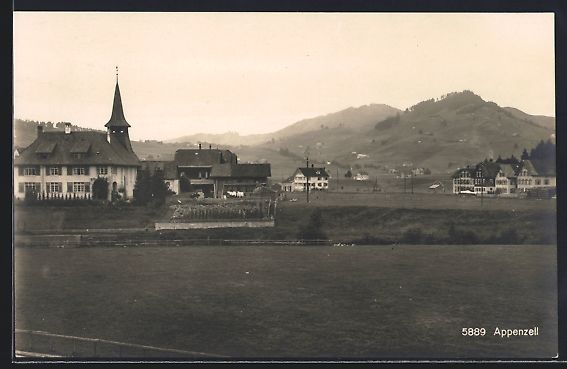 Ansichtskarten: AK Appenzell, Ortspartie – Gebraucht aus Berlin von bartko-reher