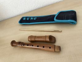 Küng Blockflöte Holz mit Tasche und Reinigungsstab