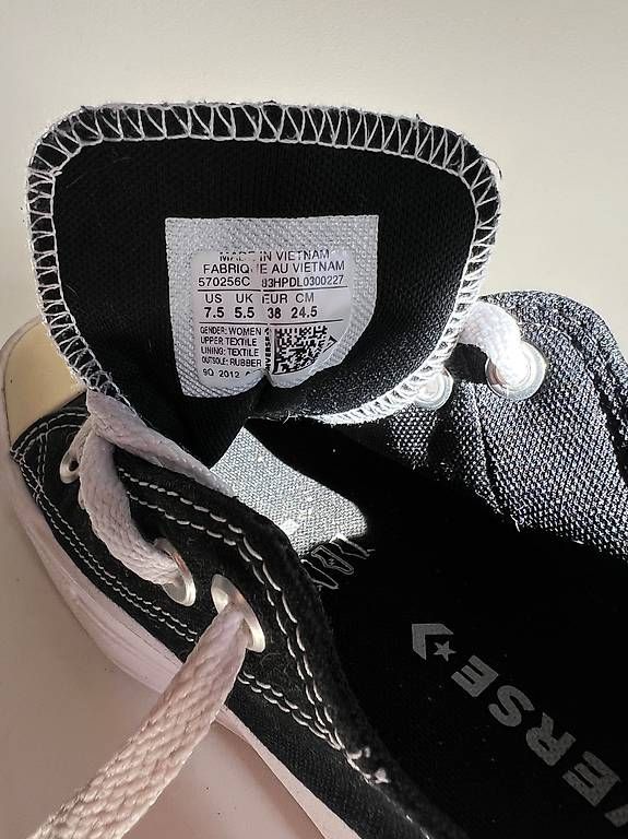 Converse Scarpe da uomo: CONVERSE PLAFORM NERE – Usato da Mendrisio venduto da ele_fsn8 3